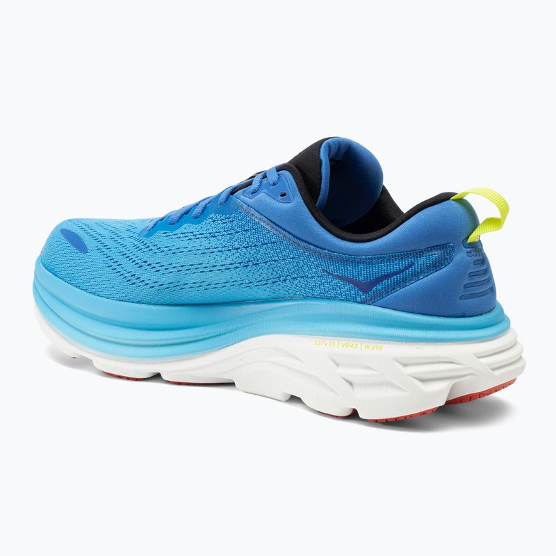 Scarpe da corsa da uomo HOKA Bondi 8 blu virtuale/giornata balneare 4