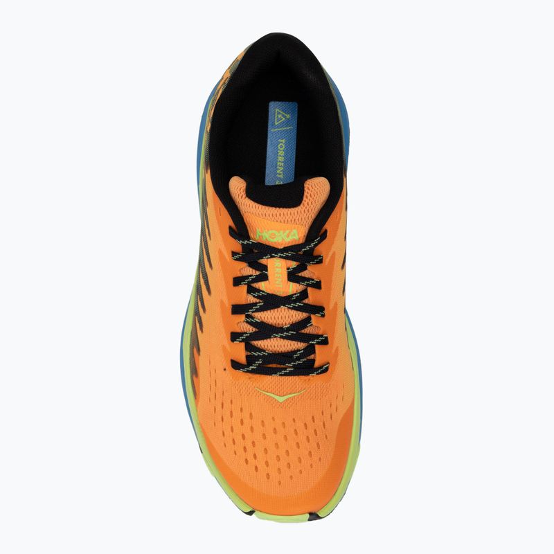 Scarpe da corsa HOKA Torrent 3 solar flare/lettuce per uomo 5