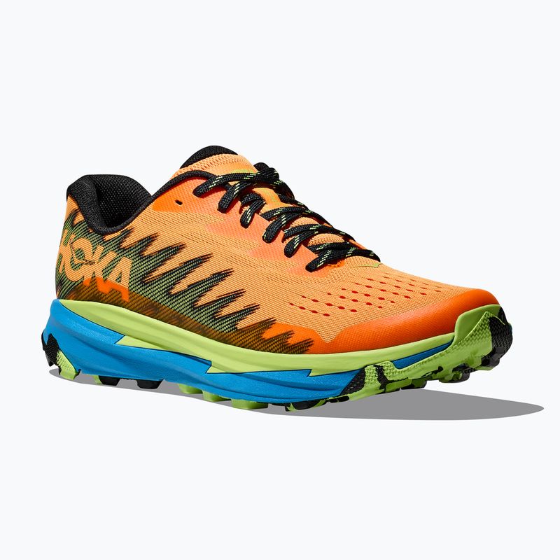 Scarpe da corsa HOKA Torrent 3 solar flare/lettuce per uomo 8