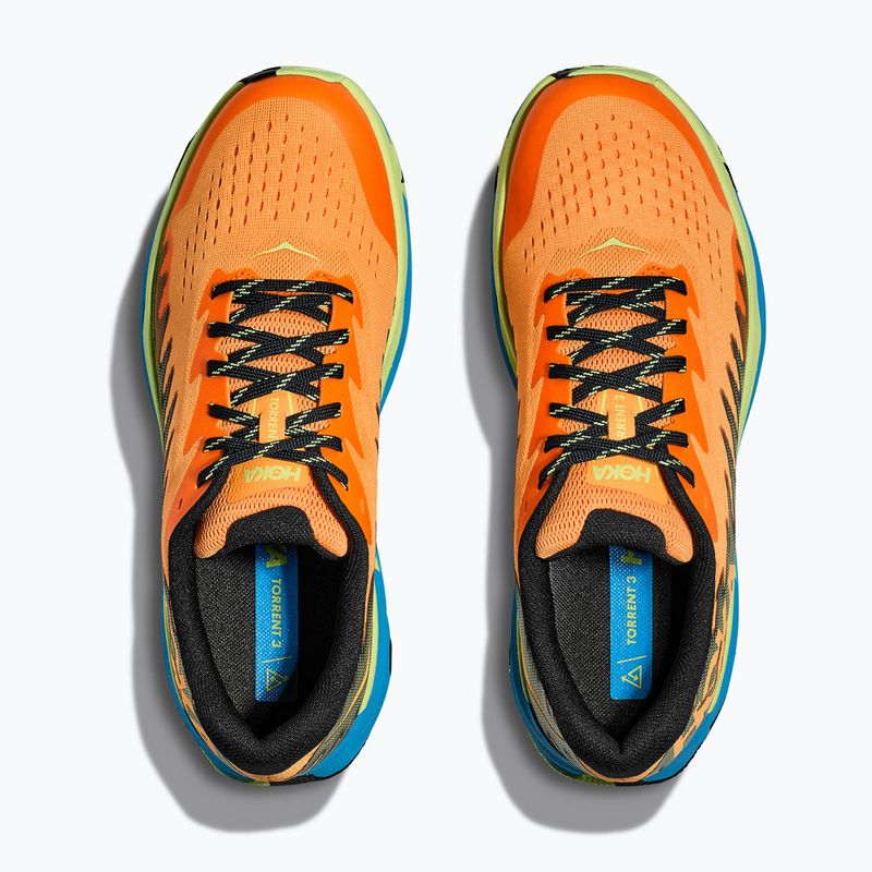 Scarpe da corsa HOKA Torrent 3 solar flare/lettuce per uomo 12