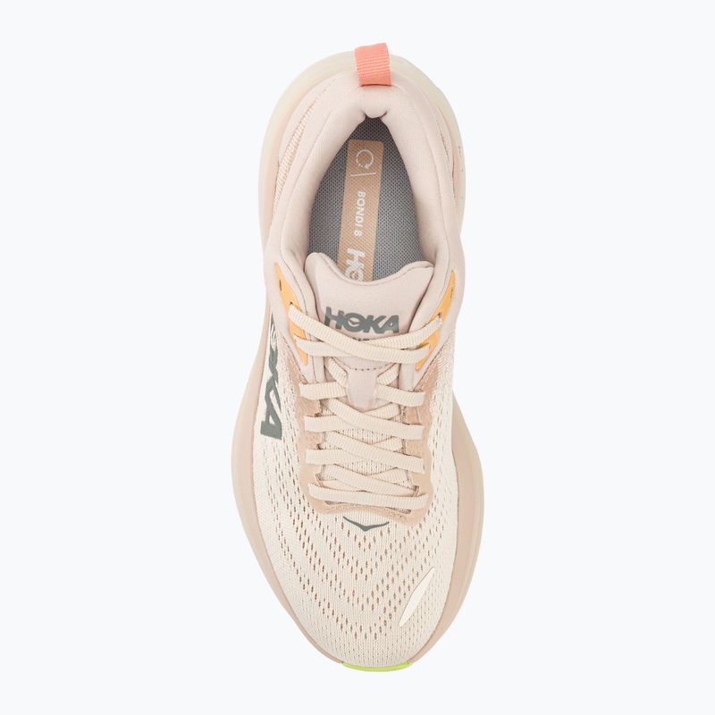 Scarpe da corsa da donna HOKA Bondi 8 crema/vaniglia 5