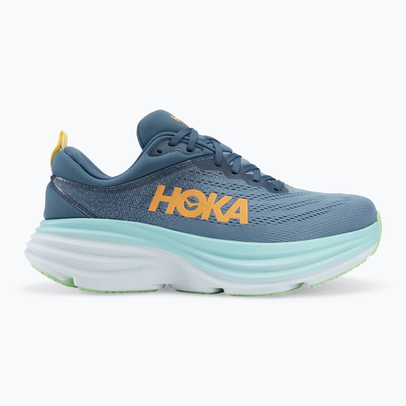 Scarpe da corsa da uomo HOKA Bondi 8 Wide real teal/shadow 2