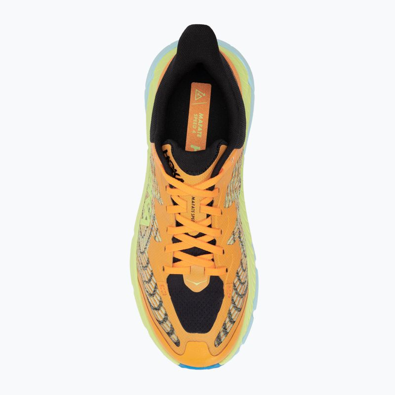 Scarpe da corsa HOKA Mafate Speed 4 solar flare/lettuce da uomo 5