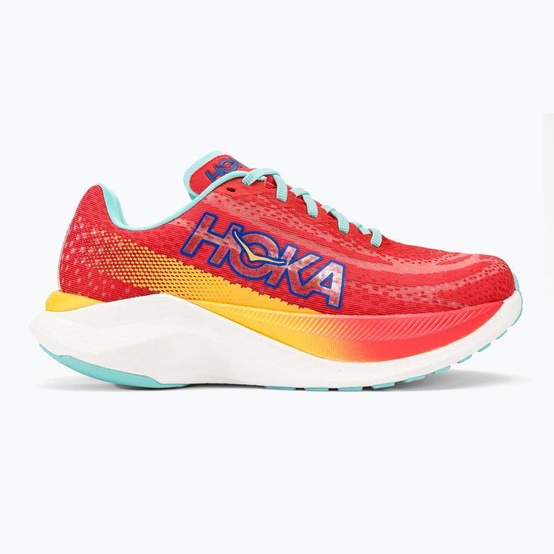 Scarpe da corsa da donna HOKA Mach X cerise/cloudless 2