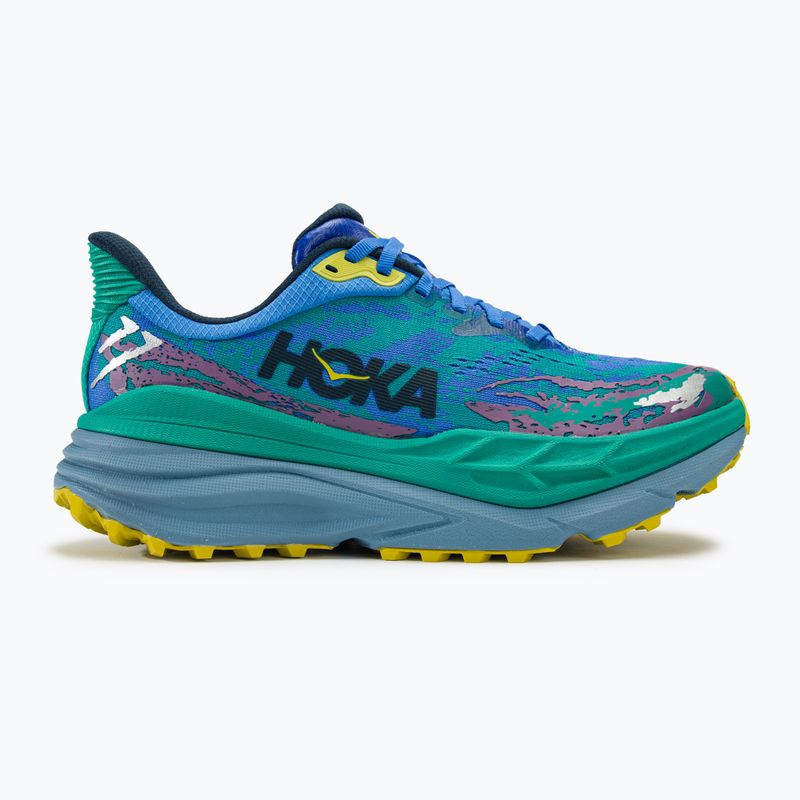 Scarpe da corsa da uomo HOKA Stinson 7 blu virtuale/verde tecnico 2