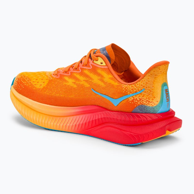 Scarpe da corsa HOKA Mach 6 poppy/squash per uomo 3