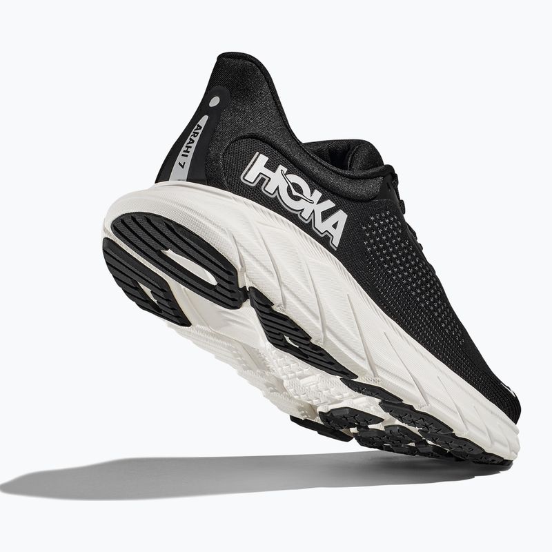 Scarpe da corsa da donna HOKA Arahi 7 nero/bianco 13