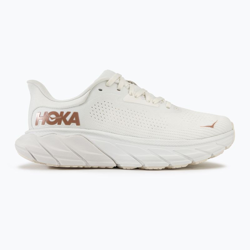 Scarpe da corsa da donna HOKA Arahi 7 blanc de blanc/rose gold 2