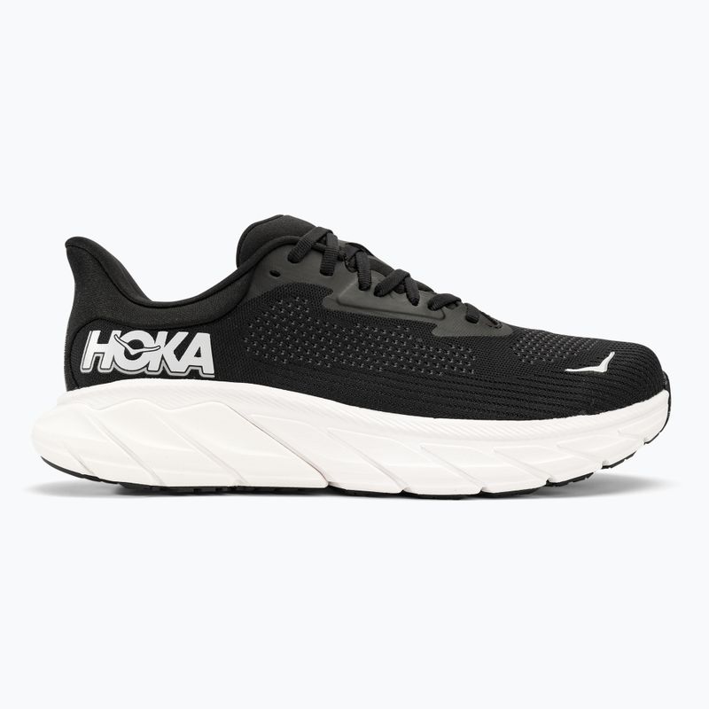 Scarpe da corsa da uomo HOKA Arahi 7 Wide nero/bianco 2