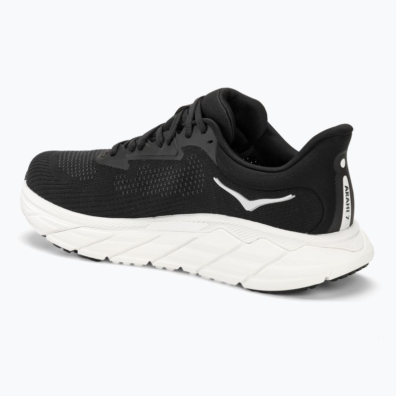 Scarpe da corsa da uomo HOKA Arahi 7 Wide nero/bianco 3