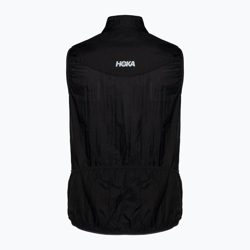 Gilet da corsa da donna HOKA Skyflow Vest nero 2