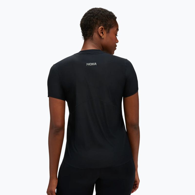 Maglietta da corsa da donna HOKA Airolite Run nera 3