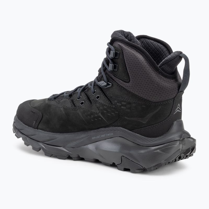 Scarpe da trekking da uomo HOKA Kaha 2 GTX nero/nero 3