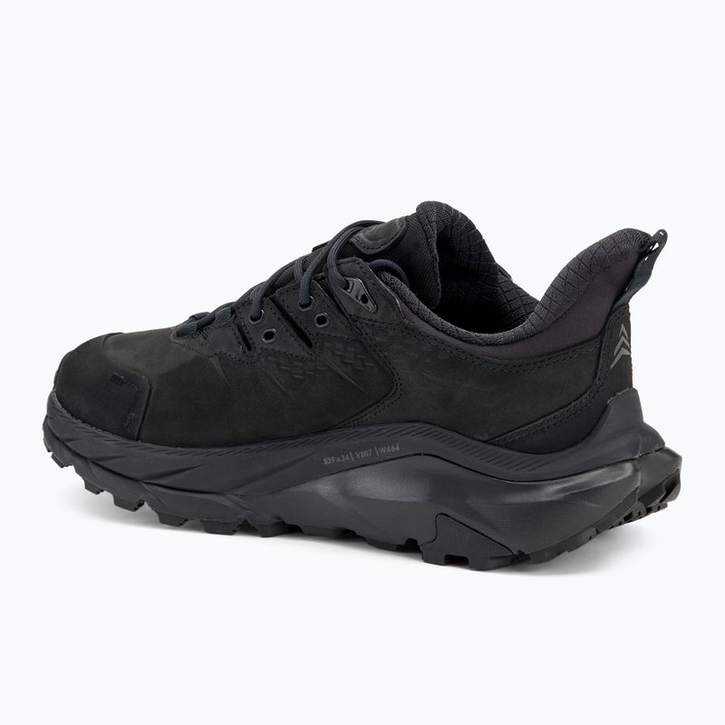 Scarpe da trekking da uomo HOKA Kaha 2 Low GTX nero/nero 3