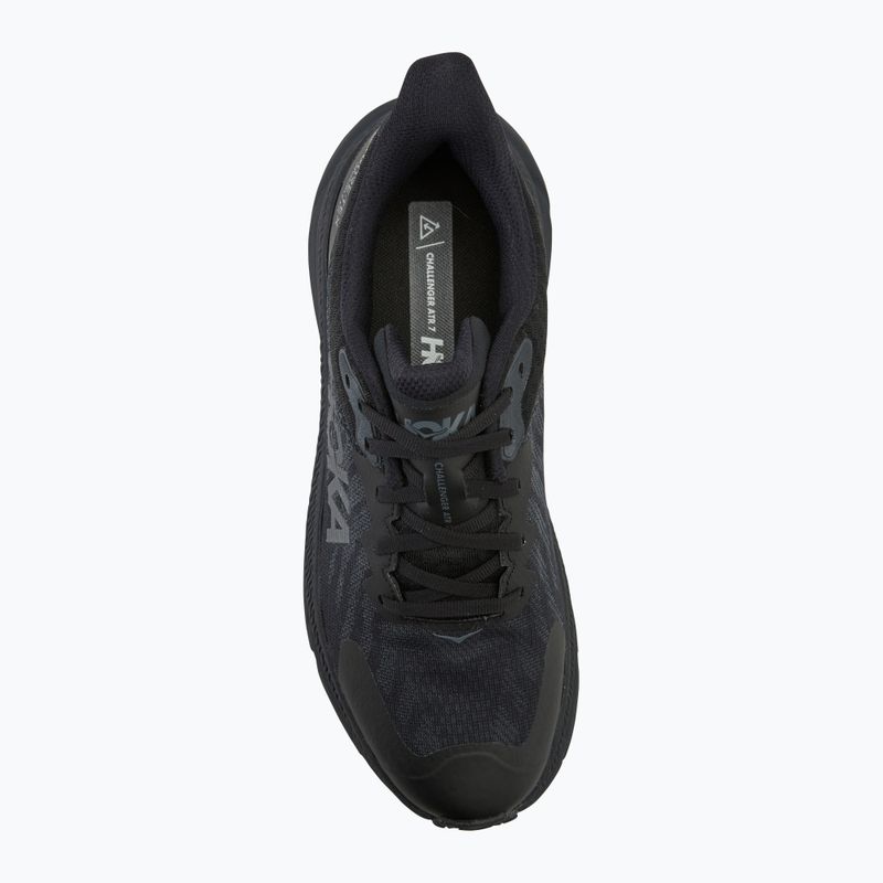 Scarpe da corsa da uomo HOKA Challenger 7 GTX nero/nero 5