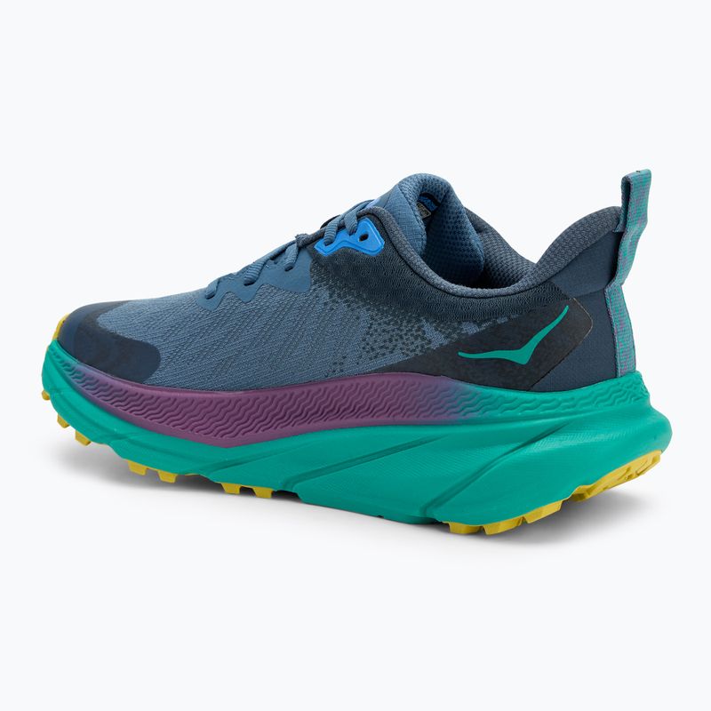 Scarpe da corsa da uomo HOKA Challenger 7 GTX verde acqua/tecnologia 3