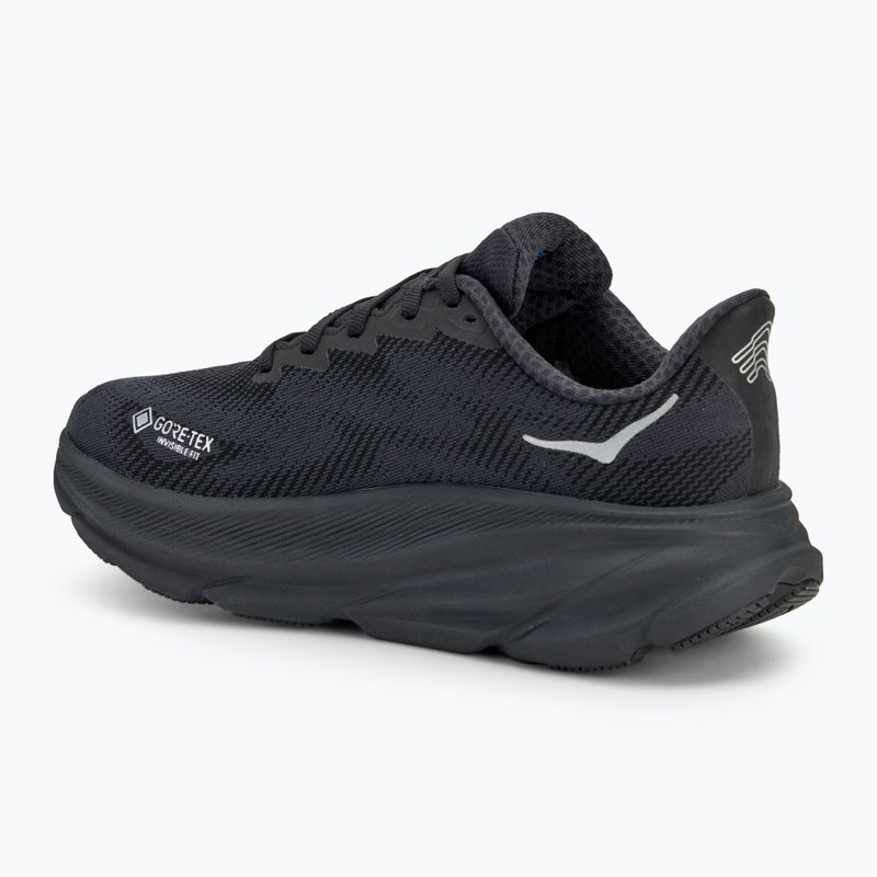 Scarpe da corsa da donna HOKA Clifton 9 GTX nero/nero 3