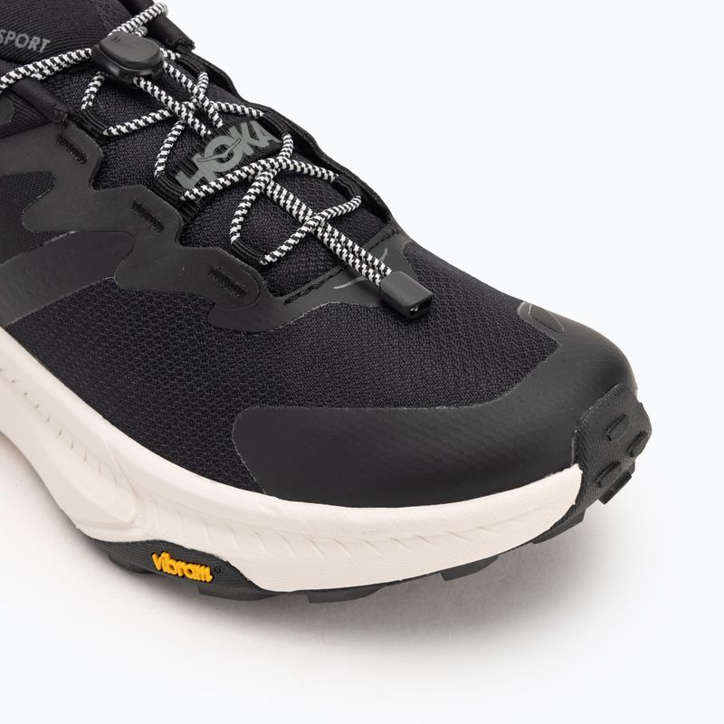 Scarpe da corsa da uomo HOKA Transport nero/alabastro 7
