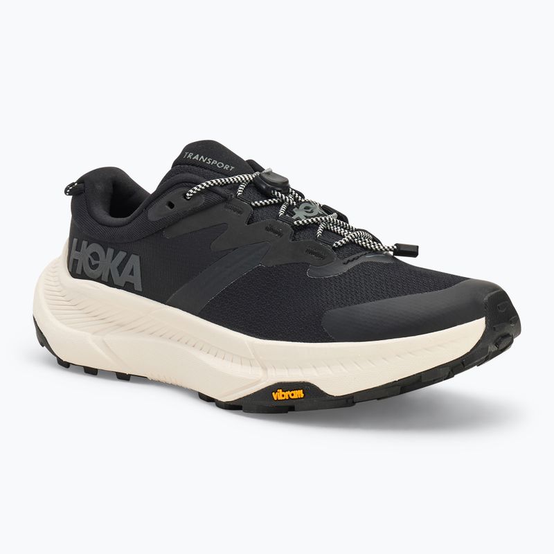 Scarpe da corsa da donna HOKA Transport nero/alabastro