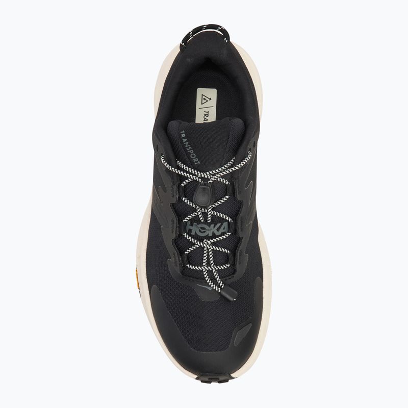 Scarpe da corsa da donna HOKA Transport nero/alabastro 5