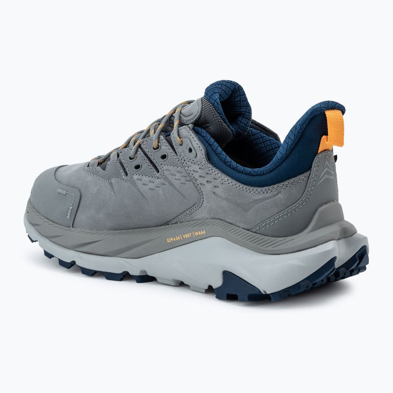 Scarpe da trekking da uomo HOKA Kaha 2 Low GTX grigio galattico/polvere di stelle 3