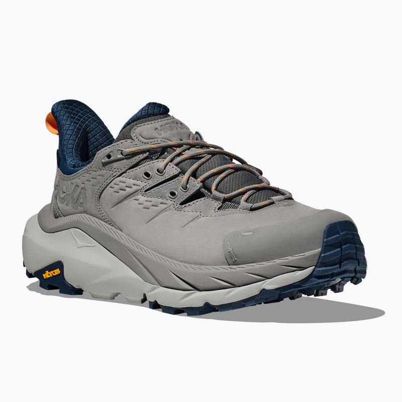 Scarpe da trekking da uomo HOKA Kaha 2 Low GTX grigio galattico/polvere di stelle 8