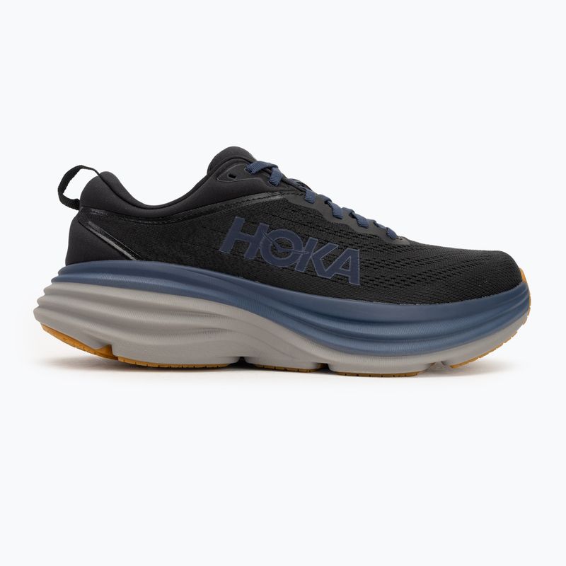 Scarpe da corsa da uomo HOKA Bondi 8 nero/ironore 2