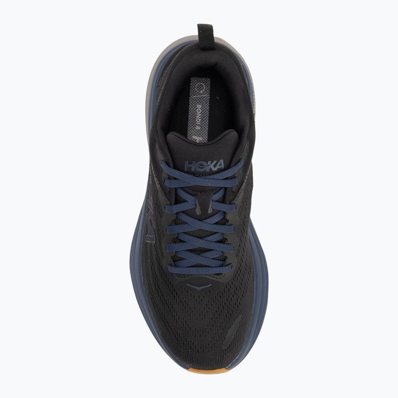 Scarpe da corsa da uomo HOKA Bondi 8 nero/ironore 5