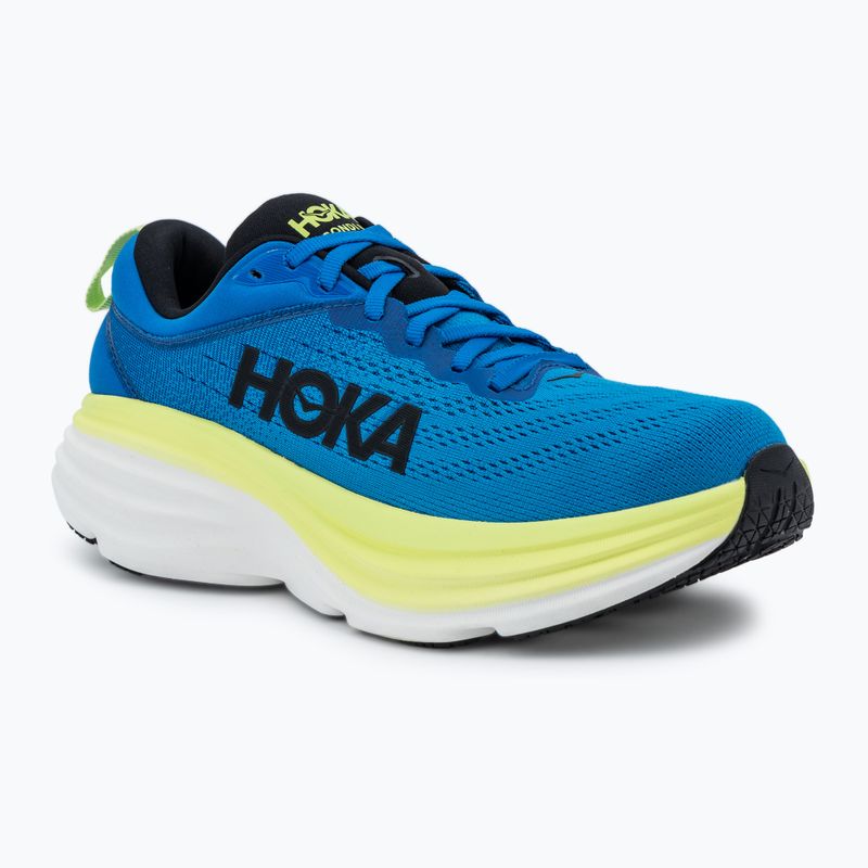 HOKA Bondi 8, scarpe da corsa da uomo in cobalto elettrico/lattuga