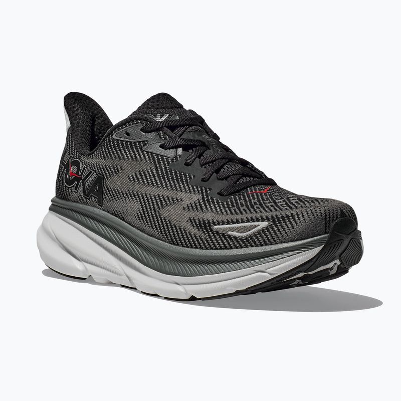 Scarpe da corsa da uomo HOKA Clifton 9 nero/outro orbita