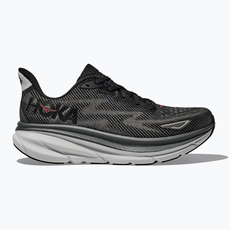 Scarpe da corsa da uomo HOKA Clifton 9 nero/outro orbita 2