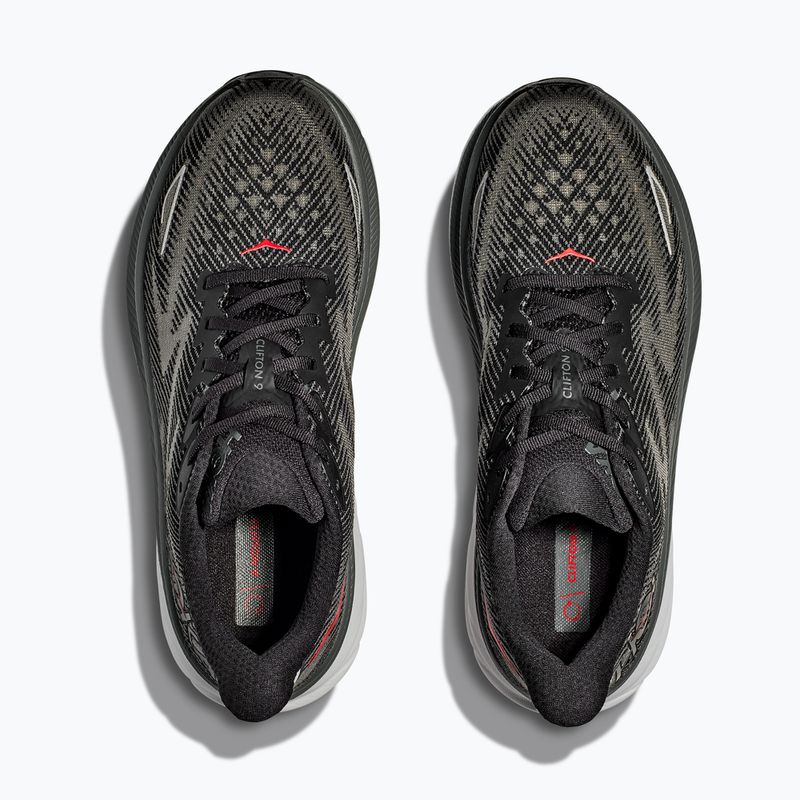 Scarpe da corsa da uomo HOKA Clifton 9 nero/outro orbita 8