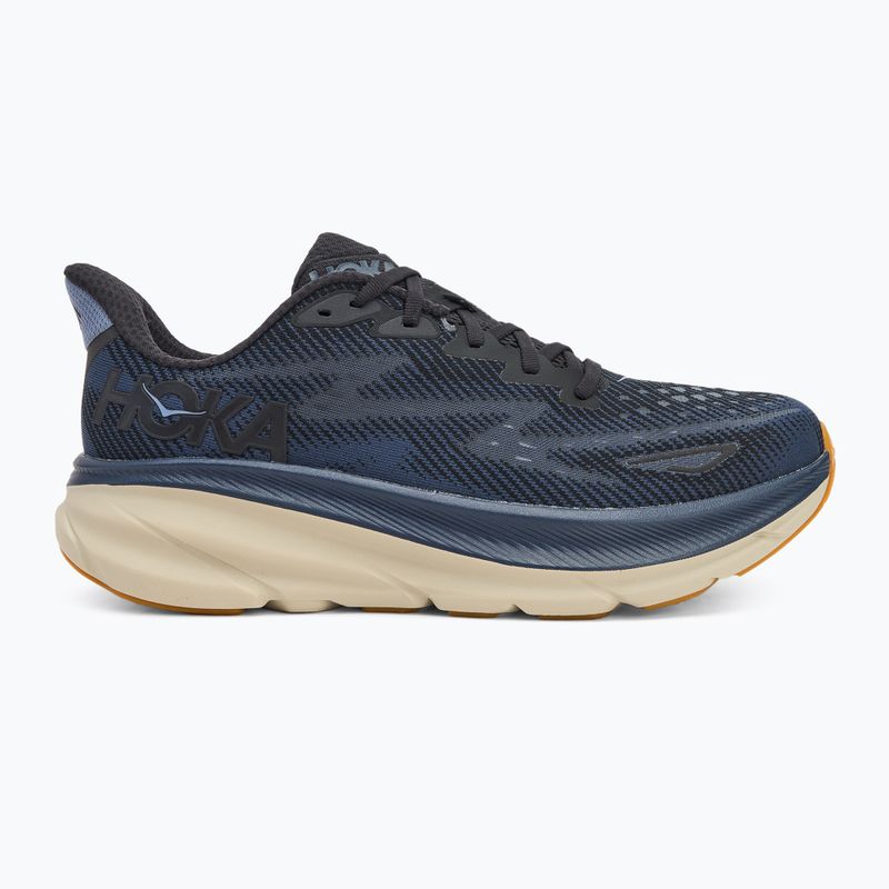 Scarpe da corsa da uomo HOKA Clifton 9 nero/varsity navy 2