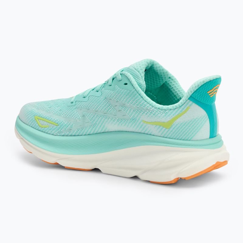 Scarpe da corsa da donna HOKA Clifton 9 seafoam/aqua breeze 3