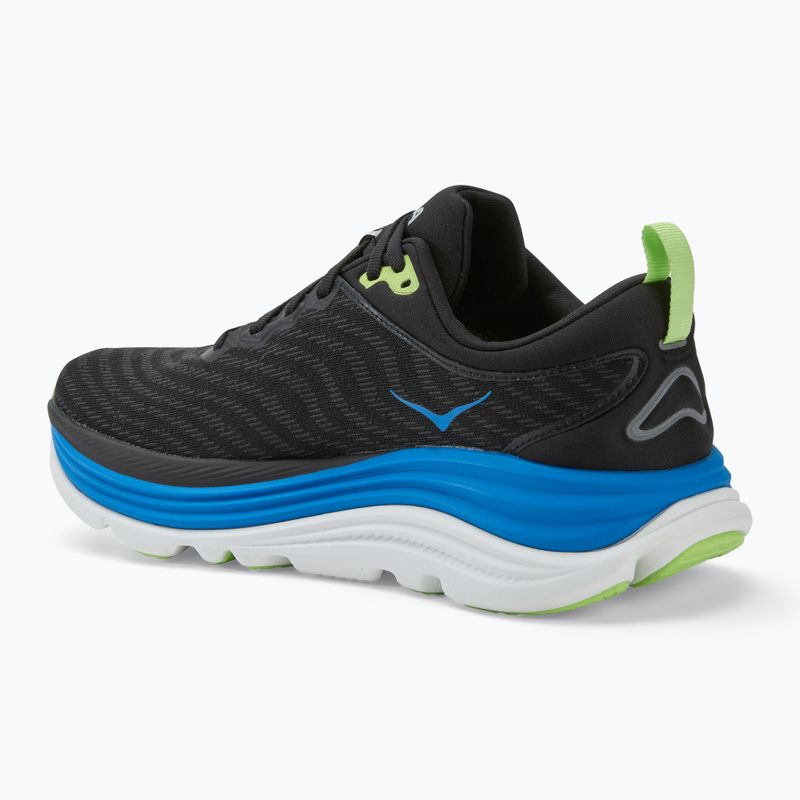 Scarpe da corsa da uomo HOKA Gaviota 5 nero/elettrico cobalto 3