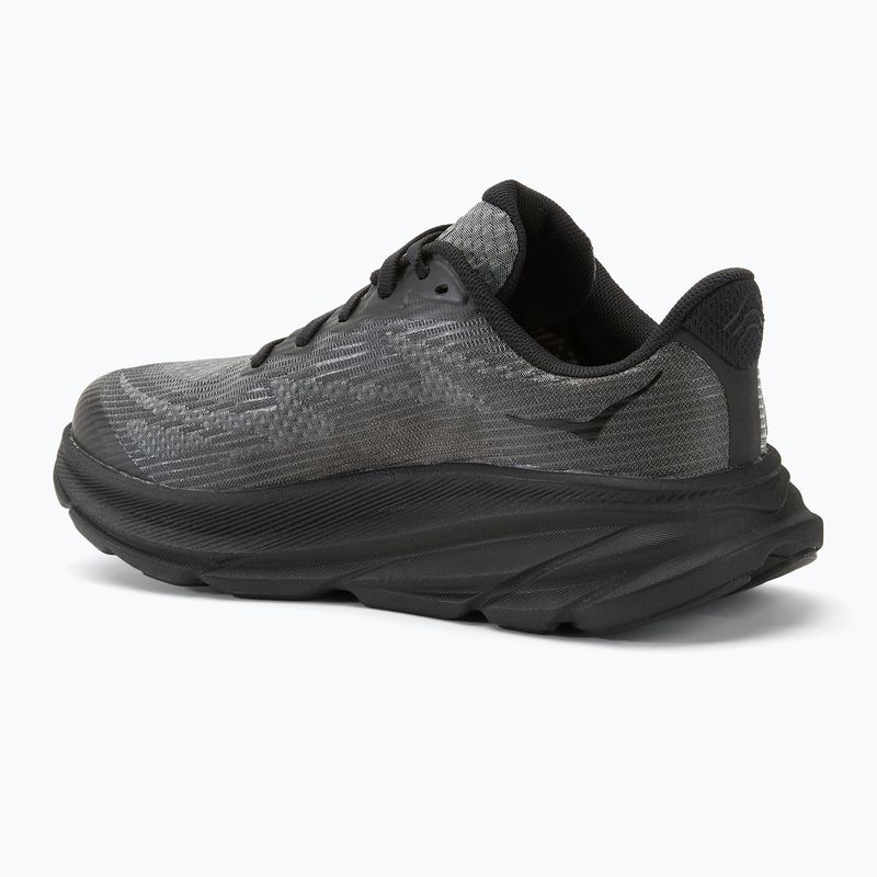 HOKA Clifton 9 nero/carbonio nero scarpe da corsa per bambini 3