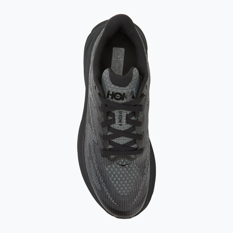 HOKA Clifton 9 nero/carbonio nero scarpe da corsa per bambini 5