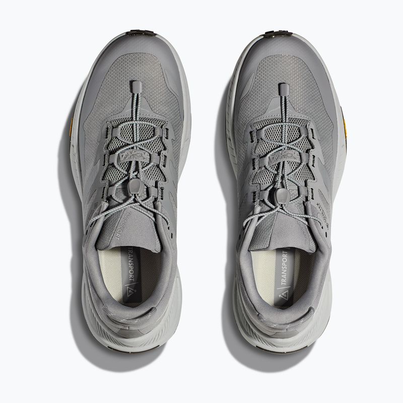 Stivali HOKA Transport GTX da uomo grigio galattico/polvere di stelle 8