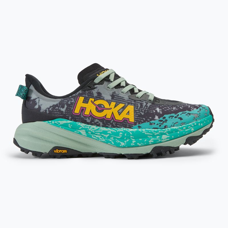 Scarpe da corsa da donna HOKA Speedgoat 6 nero/aloe vera 2