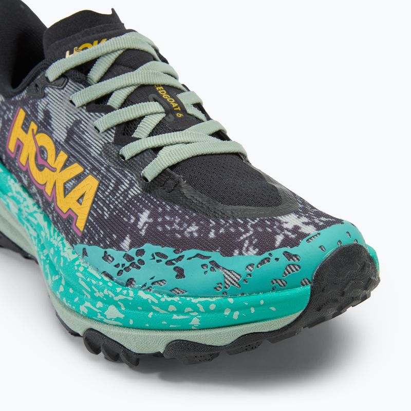 Scarpe da corsa da donna HOKA Speedgoat 6 nero/aloe vera 7