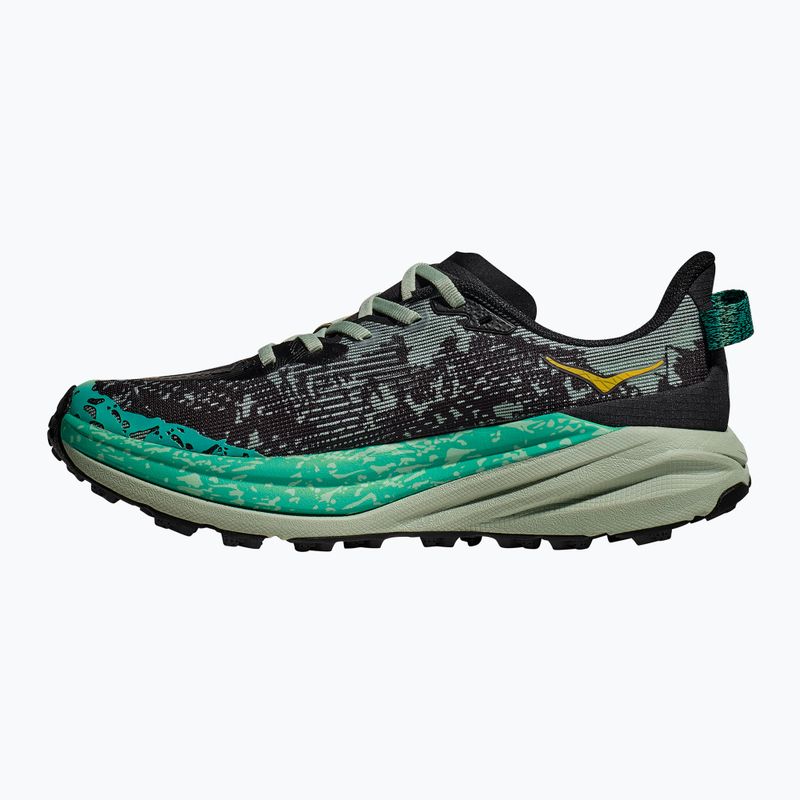 Scarpe da corsa da donna HOKA Speedgoat 6 nero/aloe vera 8