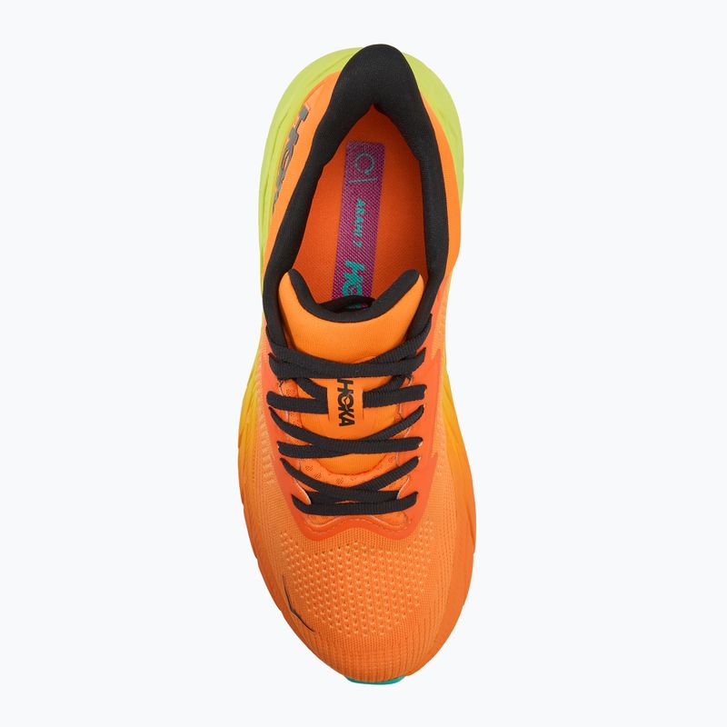 Scarpe da corsa da uomo HOKA Arahi 7 electric tangerine/nero 5