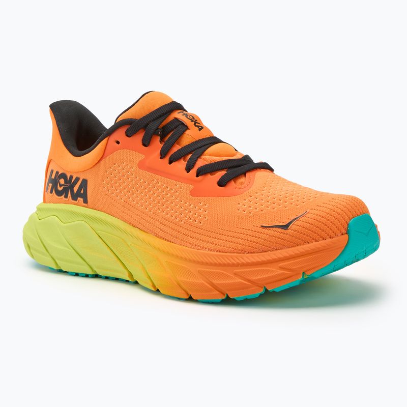 Scarpe da corsa da donna HOKA Arahi 7 electric tangerine/nero