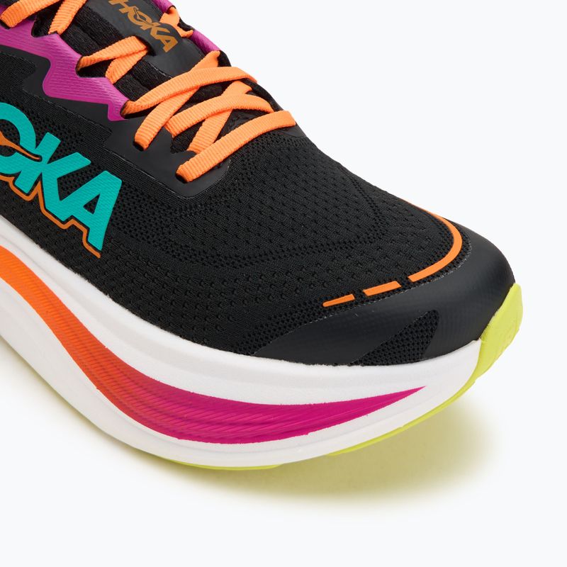 Scarpe da corsa da uomo HOKA Skyward X nero/acqua elettrica 7