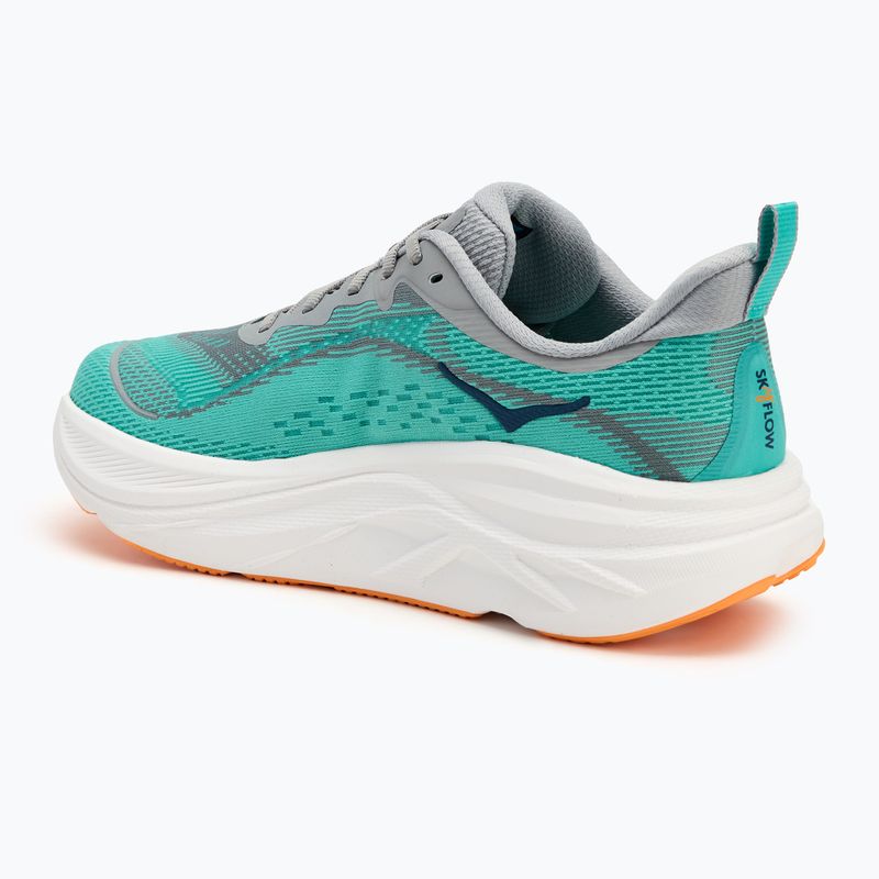 Scarpe da corsa HOKA Skyflow stellar uomo grigio/shoreline 3