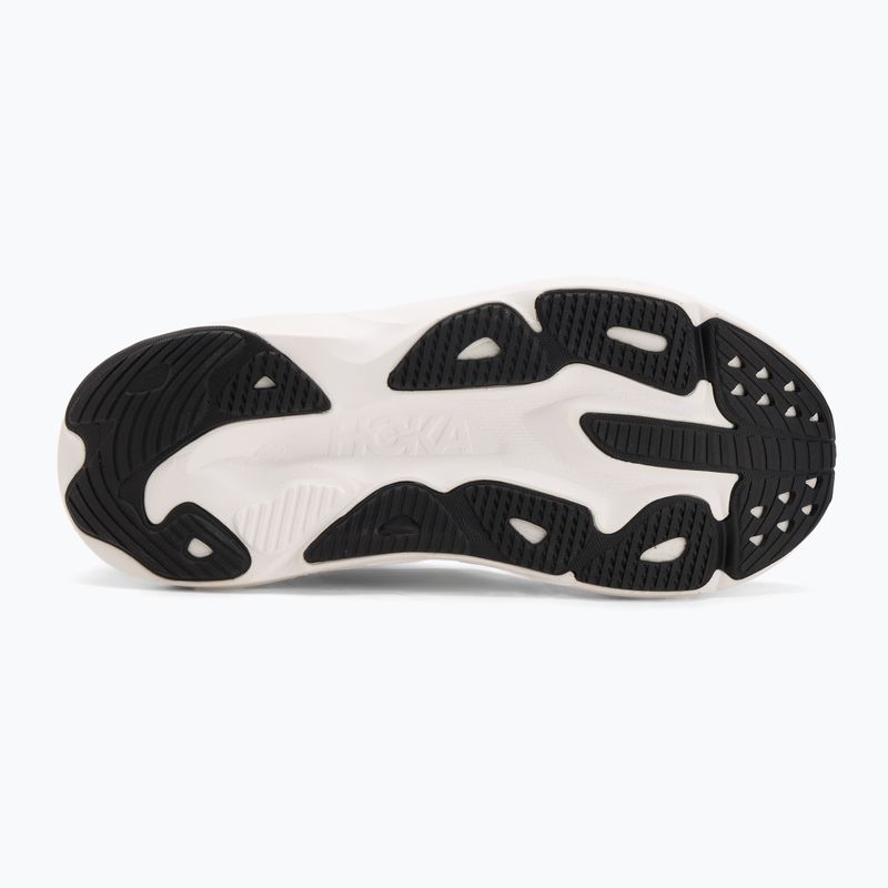 Scarpe da corsa da uomo HOKA Skyflow Wide nero/bianco 4