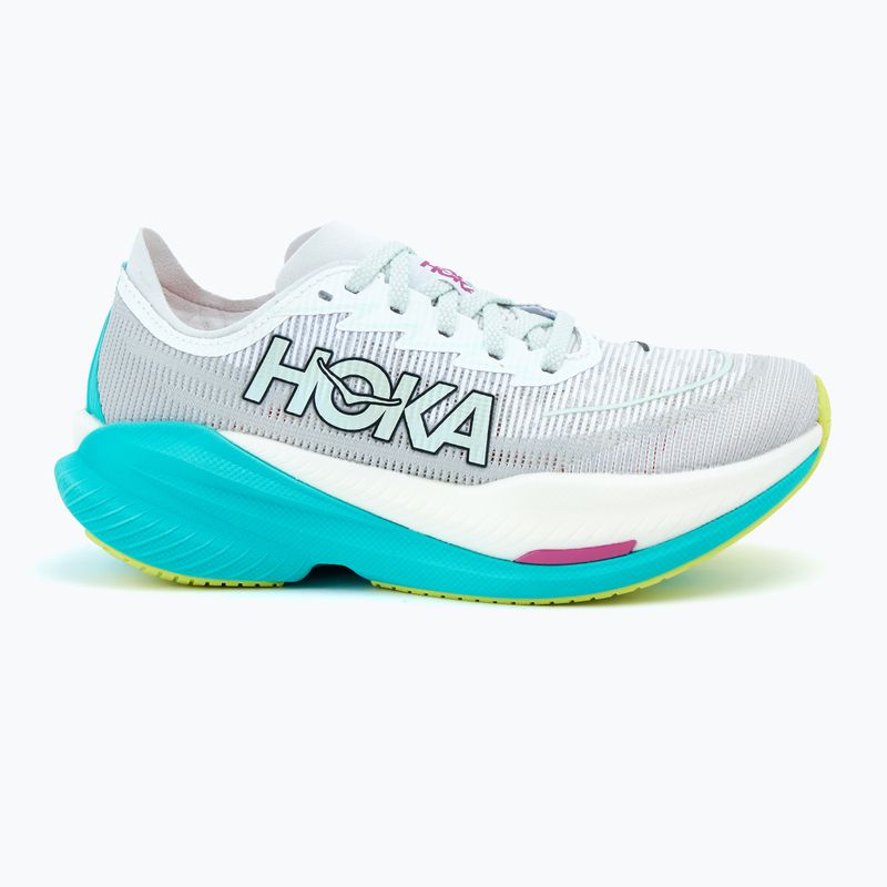 Scarpe da corsa da donna HOKA Mach X 2 frost/electric aqua 2