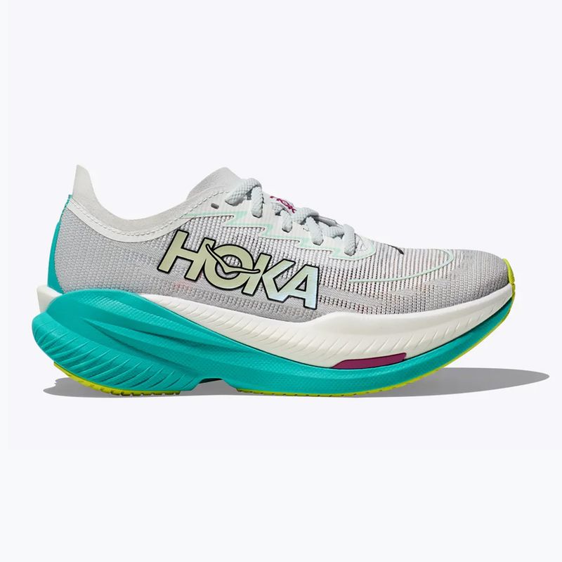 Scarpe da corsa da donna HOKA Mach X 2 frost/electric aqua 8