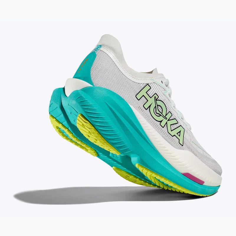 Scarpe da corsa da donna HOKA Mach X 2 frost/electric aqua 11