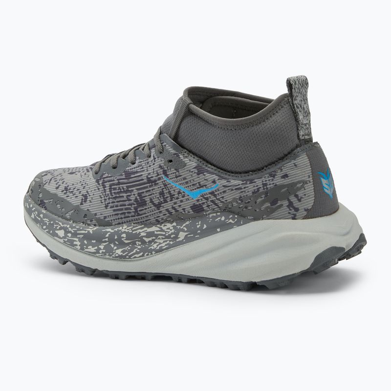 Scarpe da corsa da uomo Hoka Speedgoat 6 MID GTX satellite grigio/polvere di stelle 3